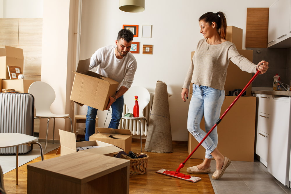 Is the tenant responsible for deep cleaning when moving out