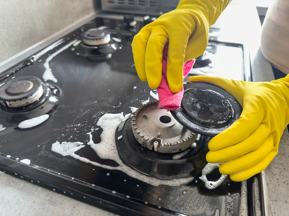 What is the proper way to clean a kitchen appliance